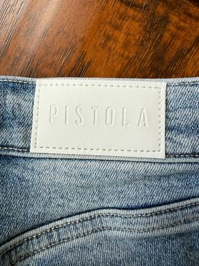 pistola Light Blue Denim with White Logo Tag